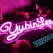 Yubin Lee Purple Neon Sign