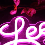 Yubin Lee Purple Neon Sign