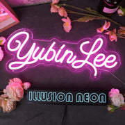 Yubin Lee Purple Neon Sign