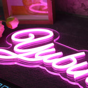 Yubin Lee Purple Neon Sign