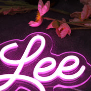 Yubin Lee Purple Neon Sign