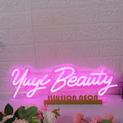 Yuyi Beauty Pink Neon Sign