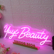 Yuyi Beauty Pink Neon Sign