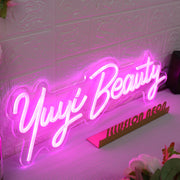 Yuyi Beauty Pink Neon Sign