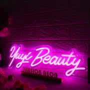 Yuyi Beauty Pink Neon Sign