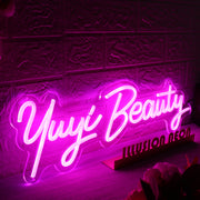 Yuyi Beauty Pink Neon Sign