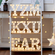 Steel Marquee Letter YZM KXU EAR Random Combination High-End Custom Zinc Metal Marquee Light Marquee Sign