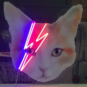 Ziggy Stardust Cat Neon Sign