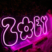 Zoey Pink Neon Sign