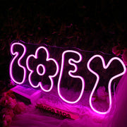 Zoey Pink Neon Sign