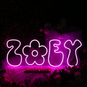 Zoey Pink Neon Sign