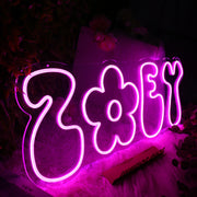 Zoey Pink Neon Sign