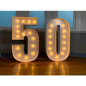 Steel Marquee Letter 50 Number High-End Custom Zinc Metal Marquee Light Marquee Sign