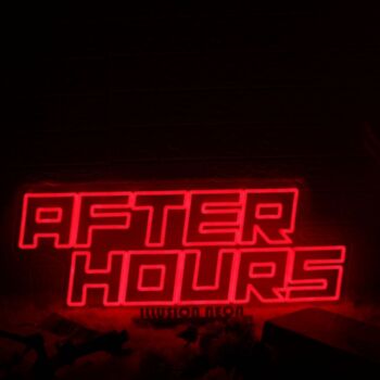 AFTER HOURS Red Neon Sign