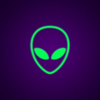 Alien Neon Sign