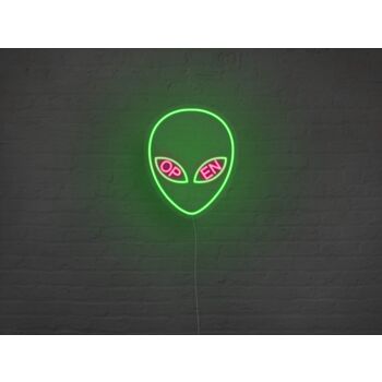 Alien Open Neon Sign