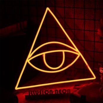 All Seeing Eye Neon Sign