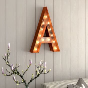 Steel Marquee Letter Alphabet A High-End Custom Zinc Metal Marquee Light Marquee Sign