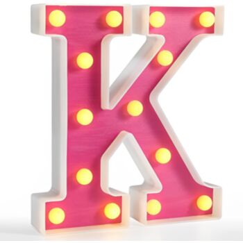 Steel Marquee Letter Alphabet Party K High-End Custom Zinc Metal Marquee Light Marquee Sign