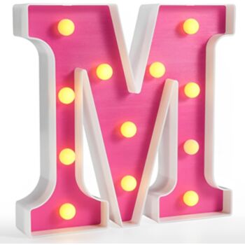 Steel Marquee Letter Alphabet M High-End Custom Zinc Metal Marquee Light Marquee Sign