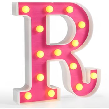 Steel Marquee Letter Alphabet R High-End Custom Zinc Metal Marquee Light Marquee Sign