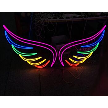 Angel Wings Colorful V1 Neon Sign