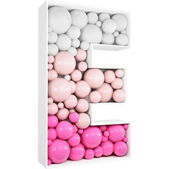 Steel Marquee Letter Balloon Pink E High-End Custom Zinc Metal Marquee Light Marquee Sign