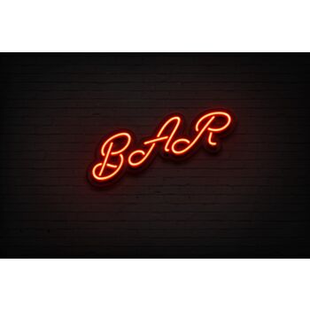 Bar neon sign