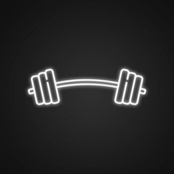 Barbell Neon Sign