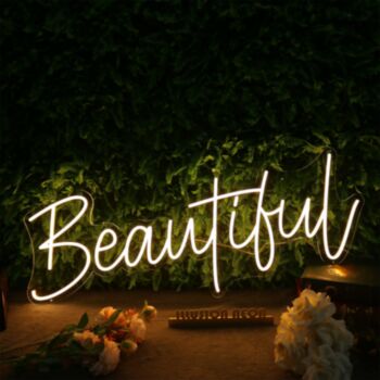 Beautiful Yellow Custom Neon Sign