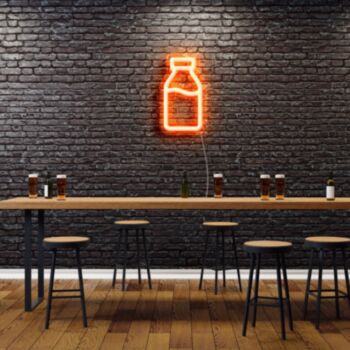 Bottled Milk Neon Sign