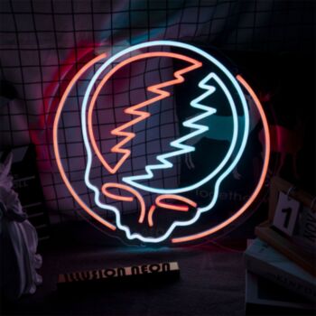 Break Skull Neon Sign