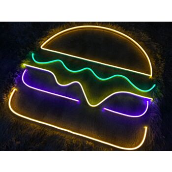 Burger V1 Neon Sign