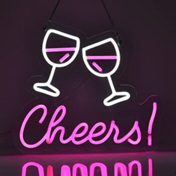 Cheers To Wine Neon Light