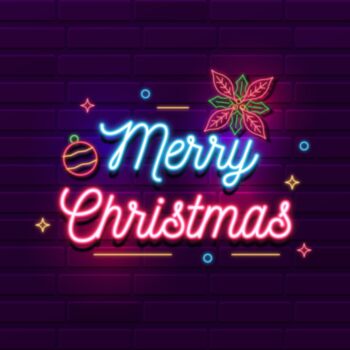 Christmas Eve Welcoming Neon Sign