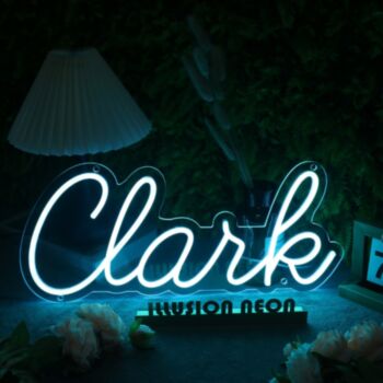 Clank Blue Neon Sign