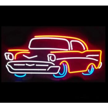 Classic Chevy Hot Rod Neon Car Signs Light