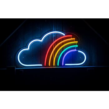 Cloud Rainbow Sign Neon Sign