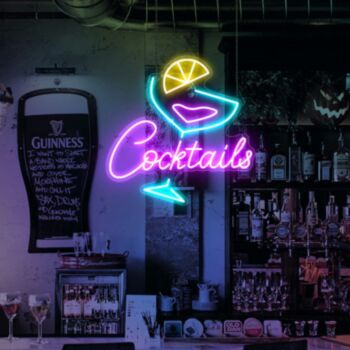 Cocktails Bar Neon Sign