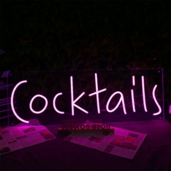 Cocktails Neon Sign