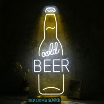 Cold Beer Neon Sign