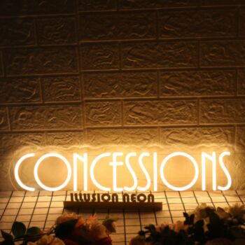 Concessions Yellow Neon Sign