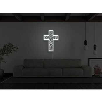 Crucifix Neon Sign