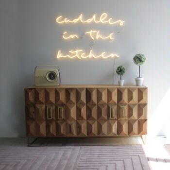 Cuddles In The Kitchen V1 Neon Sign