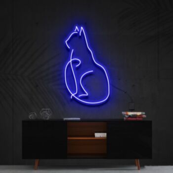 Curious Cat Neon Sign