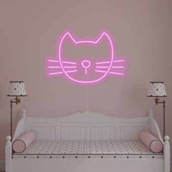 Cute Pink Cat Neon Sign