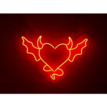 Devil Angel And Demon Neon Sign