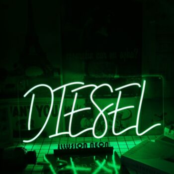 DIESEL Green Custom Neon Sign