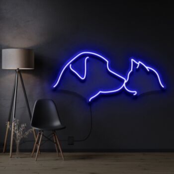 Dog Cat Neon Sign