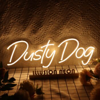 Dusty Dog Neon Sign